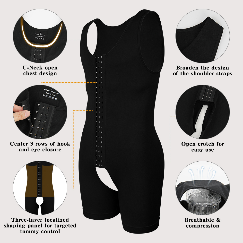 Men's Compression Shapewear  T - Shapewear Bodysuit Firm recension och pris