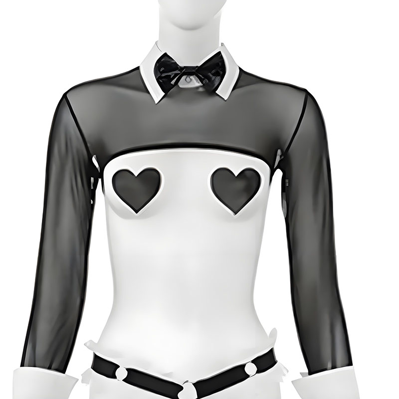 Anime Bunny Maid Uniform Mesh  - Garter Belt Set recension och pris