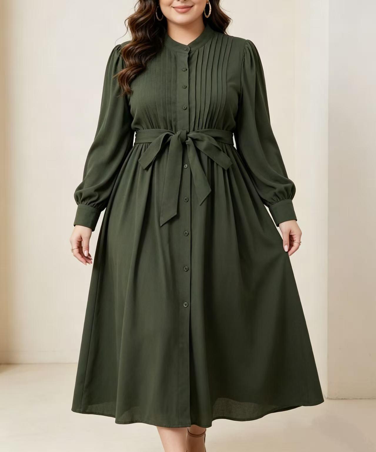 Plus size women's army green p - Corset Waist Cinch recension och pris