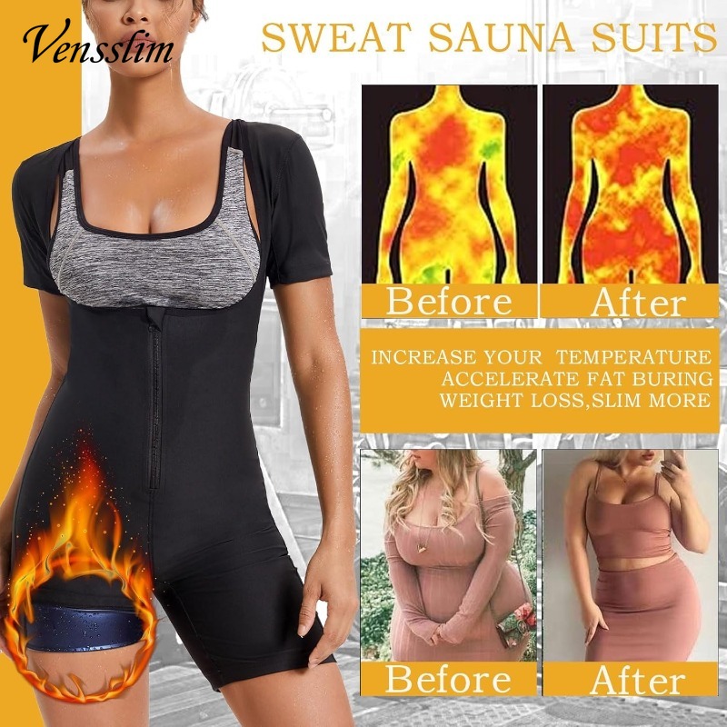 Vensslim Full Body Shaper Saun - Shapewear Bodysuit Firm recension och pris