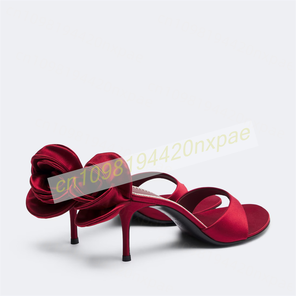 Women Red Satin Thong Mule San - Slip Dress Satin recension och pris